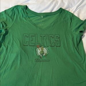 torrid Green Boston Celtics V-Neck Tee